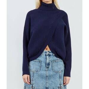 NEW MOLLY BRACKEN young ladies knitted sweater in navy blue
